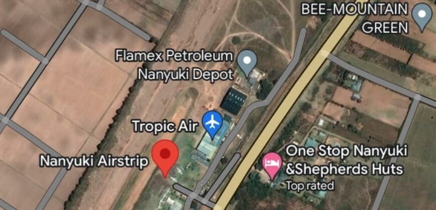 Prime Land For Sale adjacent to Nanyuki Airstrip